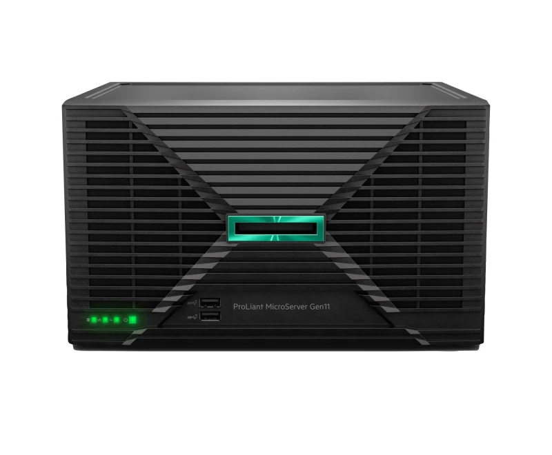 Image of HPE Hpe Proliant Microserver Gen11 G7400 2c 16gb-u 4lff-nhp 1TB HDD 180w Ext Ps Emea Cmp Module Server P74439-425