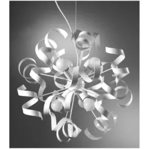 image of Onli Zoe 6 Light Ribbon Pendant Ceiling Light, White