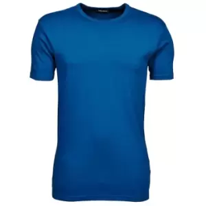 image of Tee Jays Mens Interlock Short Sleeve T-Shirt (L) (Indigo)