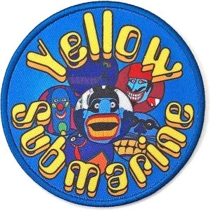 image of The Beatles - Yellow Submarine Baddies Circle Standard Patch