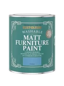 image of Rust-Oleum Matt Finish 750 Ml Furniture Paint - Cerulean