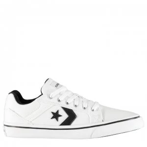 image of Converse Distrito 2 Canvas Low Trainers - White/Black