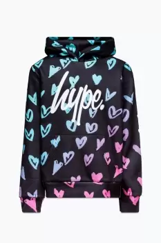 image of Scribble Heart Script Hoodie