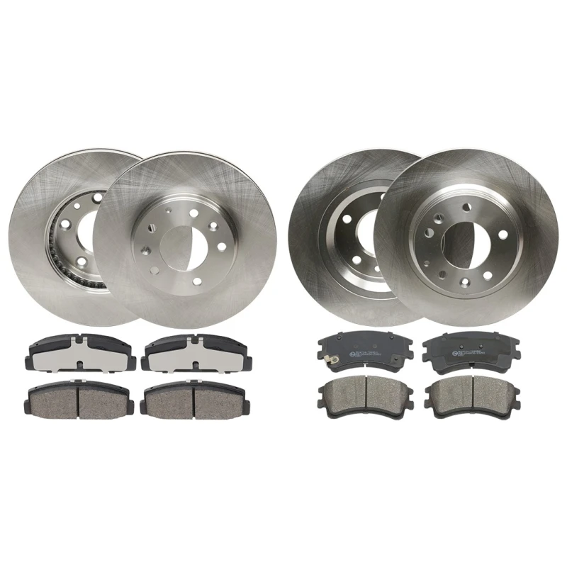 Image of RIDEX 3405B0361 Brake disc and pads set Rear Axle, Brake Disc Type: Vented, excl. wear warning contact Brake Set,disc brakes (3405)