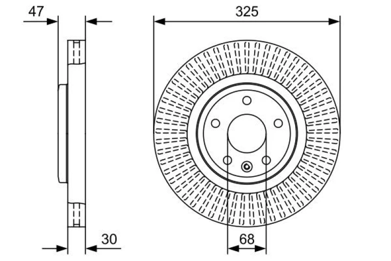 Image of Bosch 0 986 479 W52 Brake disc Vented, Oiled Brake Disc (82)