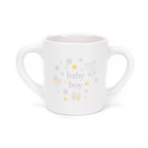 Image of Hello Baby Double Handled Mug 'Baby Boy'