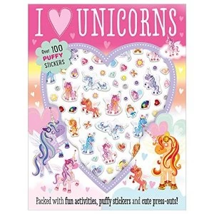 Image of I Love Unicorns Puffy Sticker Activity Paperback / softback 2018