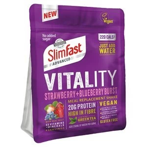 Image of SlimFast Vitality Strawberry and Blueberry Vegan Powder 450g