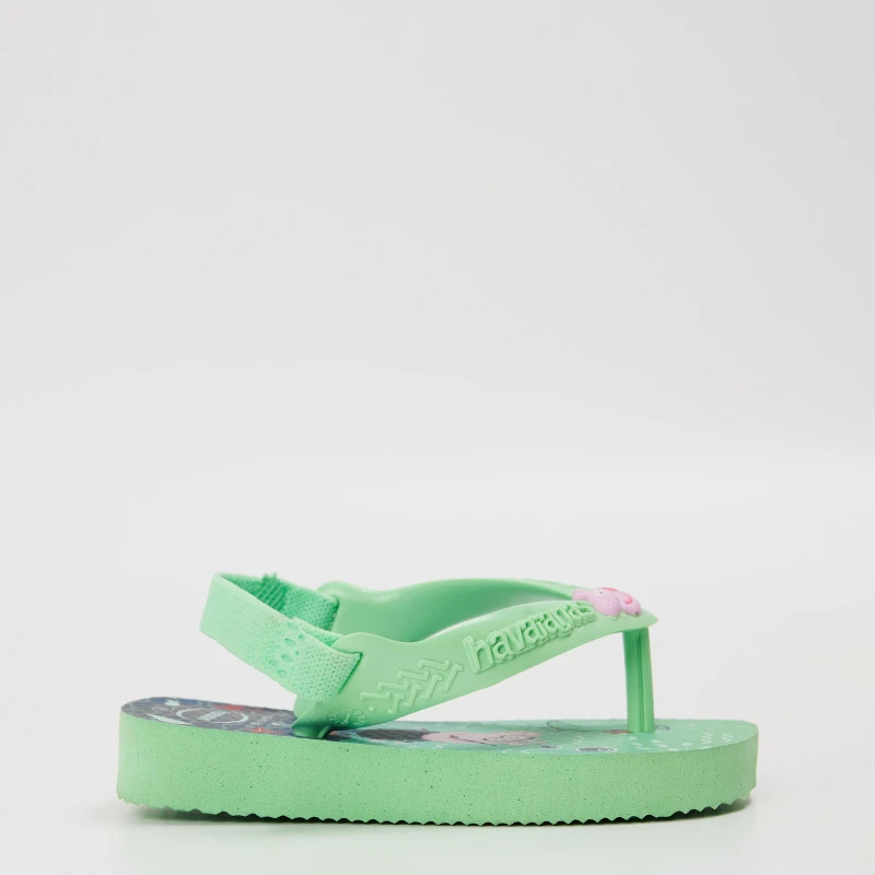 Image of Havaianas Unisex Kids Peppa Pig Ballet Rose Flip Flops Green Garden unisex 3C