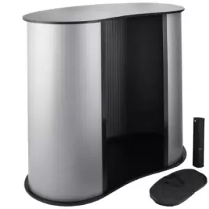 Image of VEVOR Trade Show Pop Up Podium Banner Stand Portable Trade Show Table Counter Display Table Exhibition Counter Stand