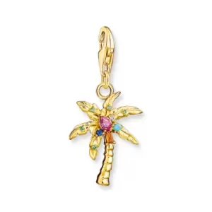 THOMAS SABO Gold Plated Colourful Palm Tree Charm