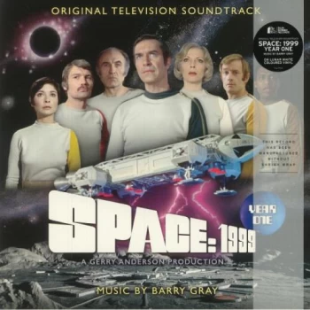 Image of Barry Gray Space: 1999 Year One - Lunar White Vinyl 2021 UK 2-LP vinyl set SILLP1642