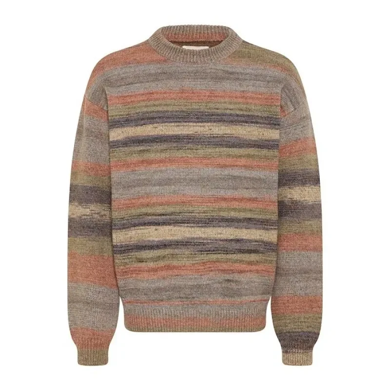 Image of Blend Sweater Blend Birger Stripe Gris Male L