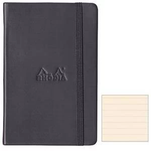 Image of Original Rhodia A5 Webnotebook Leatherette Hardcover Black