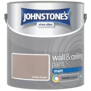 Image of Vinyl Matt Emulsion Coffee Cream 2.5 Litre - Johnstones