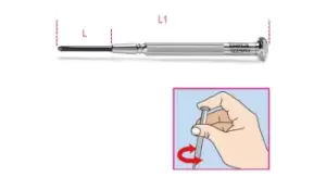 Image of Beta Tools 1229PH Phillips Micro-Screwdriver PH0 012290250