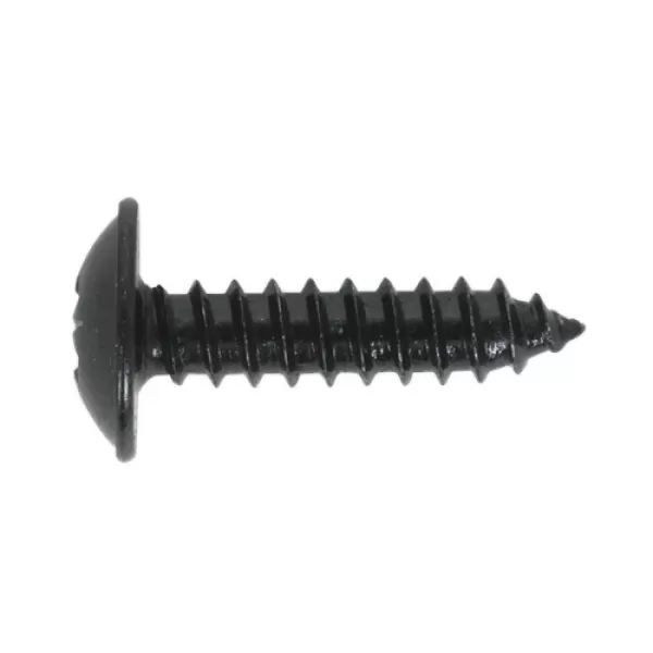 Image of Sealey BST4813 Self Tapping Screw 4.8 x 13mm Flanged Head Black Pozi BS 4174