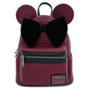 image of Loungefly Disney Minnie Mouse Faux Leather Mini Backpack