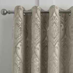 Image of Curtina Chateau Natural Eyelet Curtains Natural