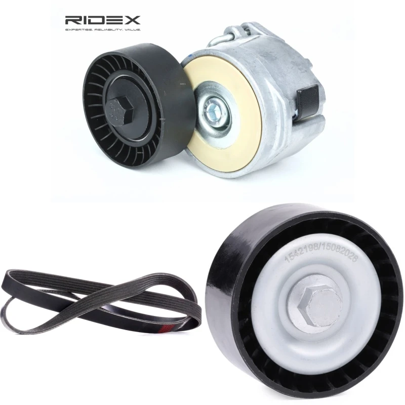 Image of RIDEX 542R1244 V-ribbed belt set V-Ribbed Belt Set (542)