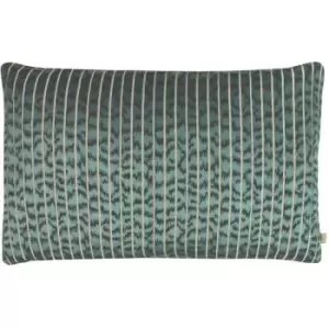Image of Kai Wrap Caracal Abstract Animal Print Cushion Cover, Oasis, 40 x 60 Cm