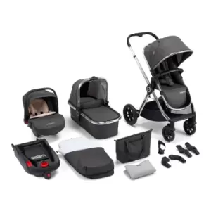 Image of Babymore MeMore 13 Piece Chrome Slate Travel System