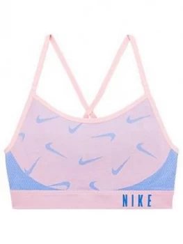 Image of Nike Girls Indy Seamless Sports Bra - Pink