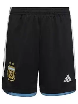 Image of Adidas Junior Argintina Home 22/23 Replica Short, Black, Size 11-12 Years
