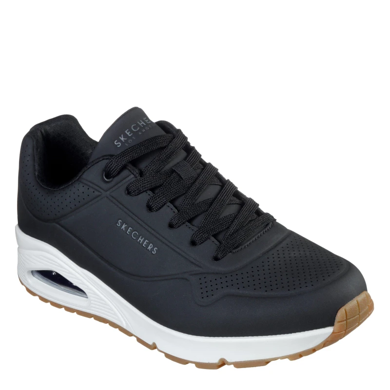 Image of Skechers UNO Stand On Air Mens Trainers - Black 8.5
