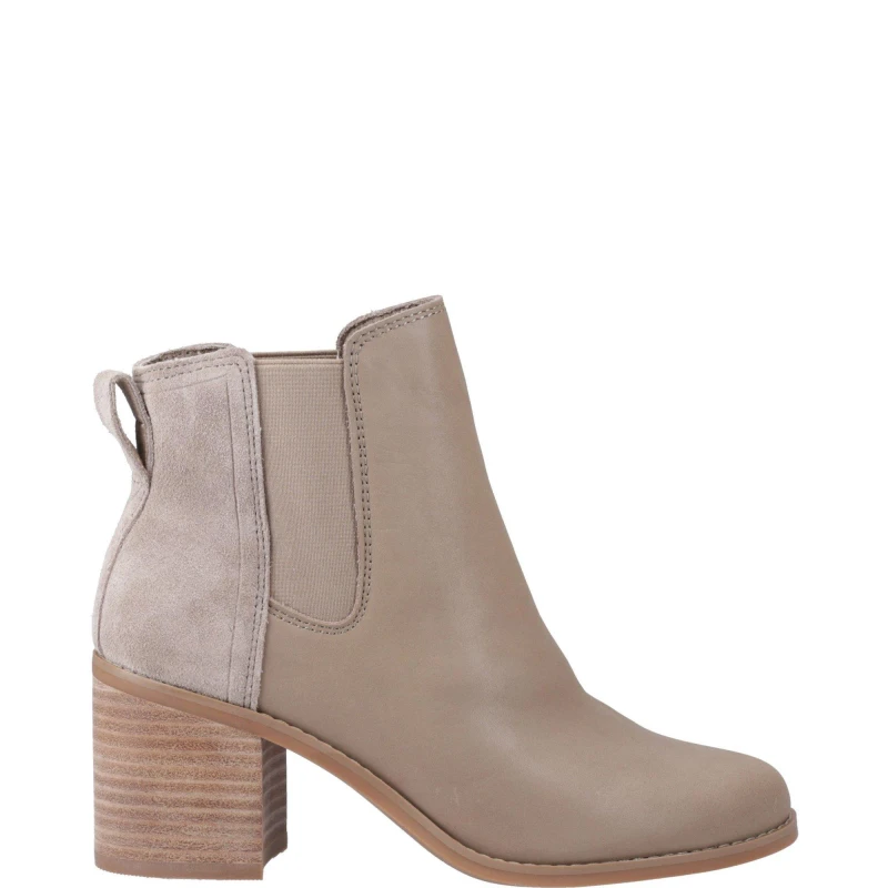 Image of Toms Evelyn Chelsea Boot Heeled Ankle Boots 4 (36.5) Beige 01541169240