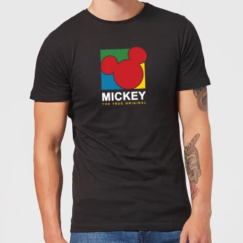 Disney Mickey The True Original Mens T-Shirt - Black - XS - Black