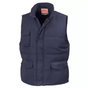 Image of Result Mens Mid-Weight Bodywarmer Showerproof Windproof Jacket (4XL) (Navy Blue)