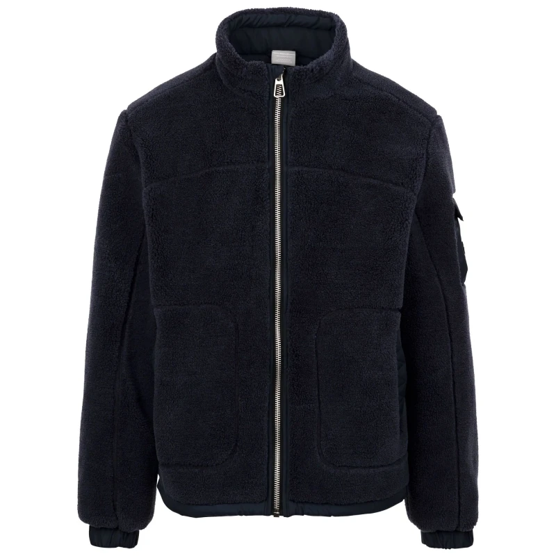 Image of Trespass Trespass Men Edwalton AT300 Fleece Jacket in Mid Grey Size: Small Mid Grey S Male 5063574769921