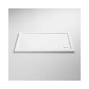 Image of Pearlstone Rectangular Shower Tray 1100mm x 700mm - White - Nuie
