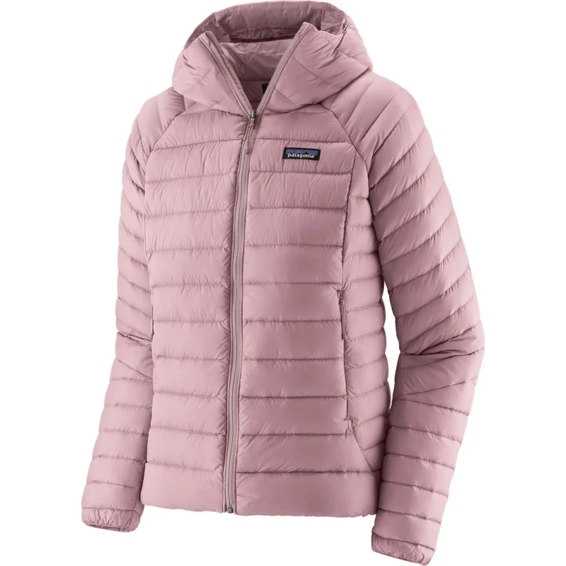 Image of Womens zip-up hooded jacket Patagonia Down Sweater Rose Female XL