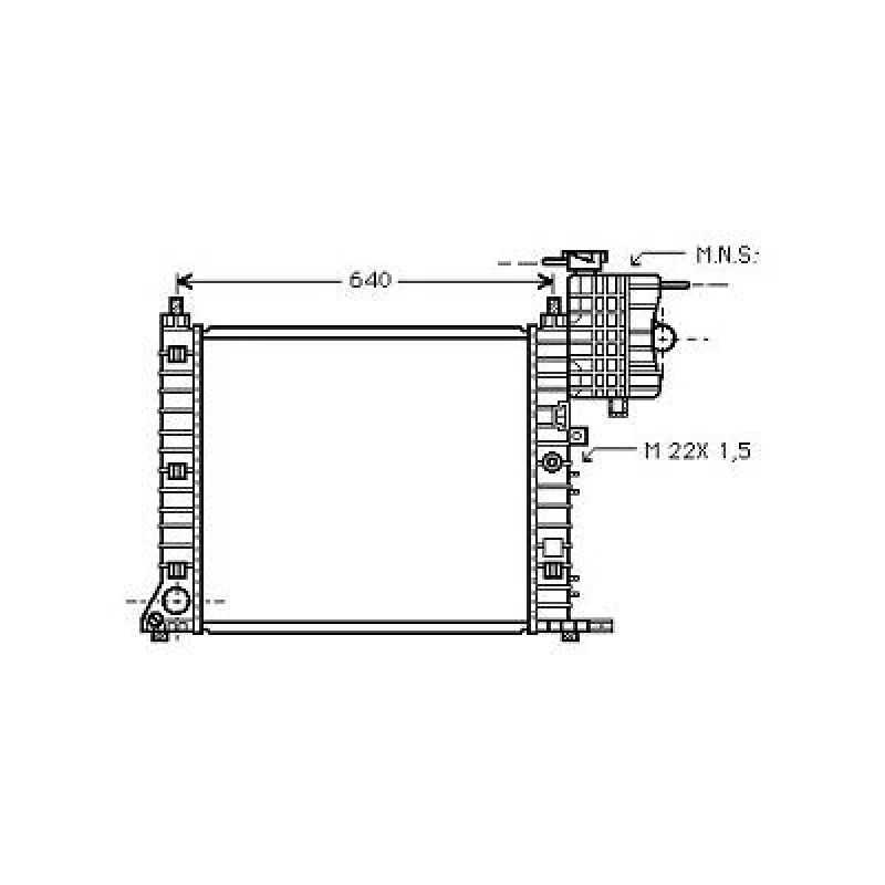 Image of Engine radiator DIEDERICHS DCM2368