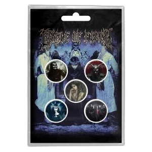 Image of Cradle Of Filth - Cryptoriana Button Badge Pack