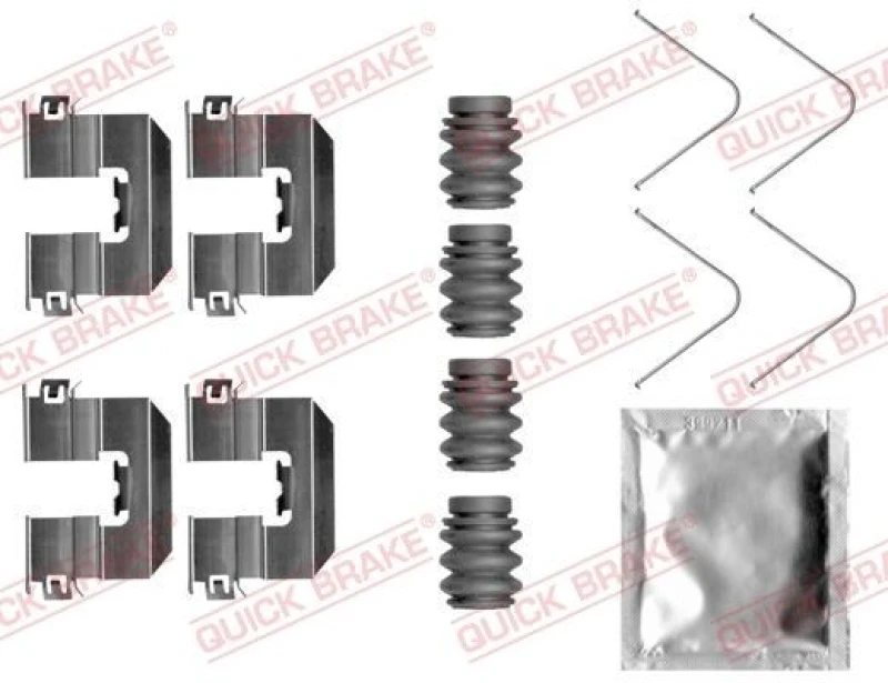 Image of QUICK BRAKE Brake pad fitting kit QUICK BRAKE 109-0058