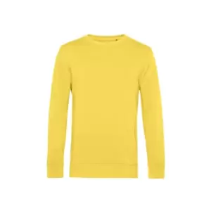 Image of B&C Mens Organic Crew Neck Sweat (S) (Yellow Fizz)