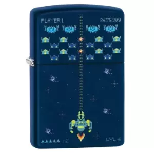 Image of Zippo Navy Matte PL239 Pixel Game Design windproof lighter