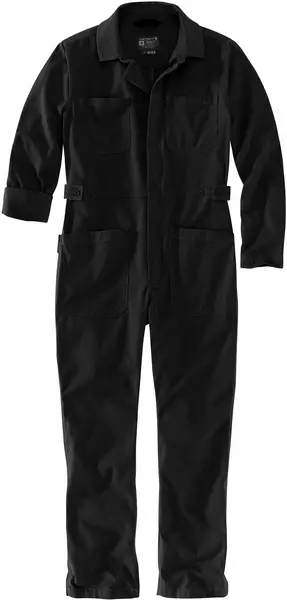 Image of Carhartt Rugged Flex Canvas Ladies Overall, black, Size XS for Women