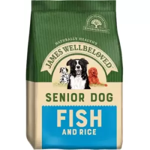 image of James Wellbeloved Senior Fish and Rice Dog Food 7.5kg