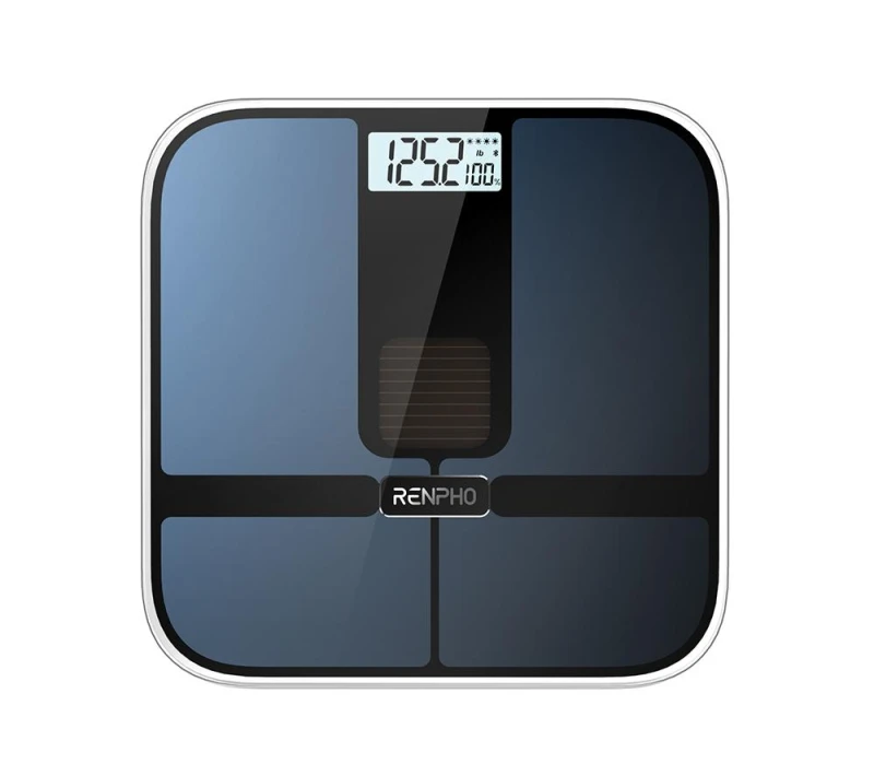 Image of Renpho Renpho Smart Body Bluetooth Solar Bathroom Scale - Black