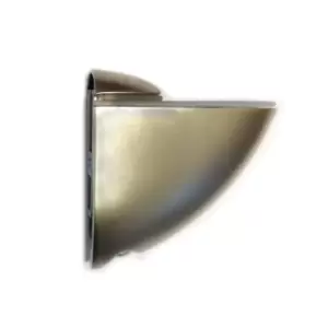Image of GTV Adjustable Shelf Support Glass Clamp Pelican Model 105 x 88mm - Colour Satin