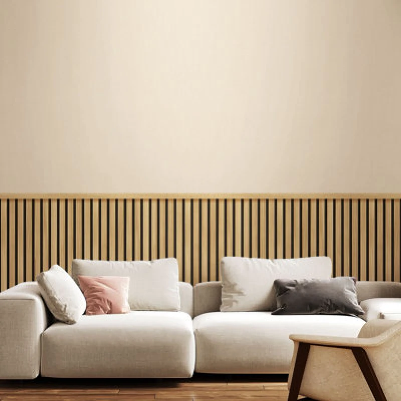 Image of Hoopla Walls Wood Slat Texture- Ash (10M Wallpaper)
