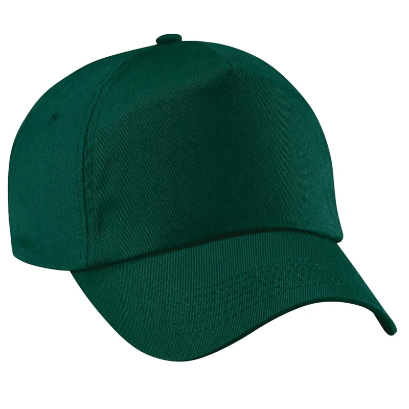 Image of Beechfield Beechfield Men Plain Original 5 Panel Baseball Cap Pack of 2 in Bottle Green Bottle Green One Size Male 5059269086909