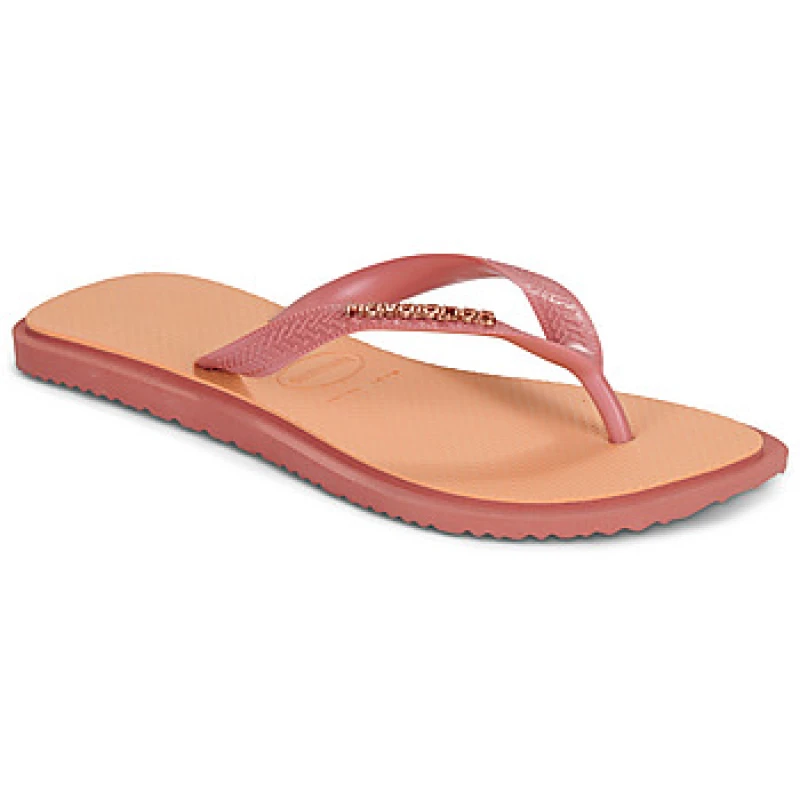 Image of Havaianas TOP SQUARE FUSION womens Flip flops / Sandals (Shoes) in Pink