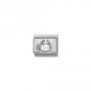 Image of Nomination Composable Classic Oxidized Crab Link 330101/28