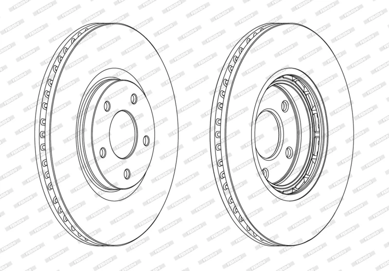Image of Brake disc FERODO DDF1724C