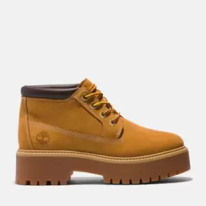 Stone Street Timberland Premium Platform Waterproof Chukka For Her In Yellow, Size 4